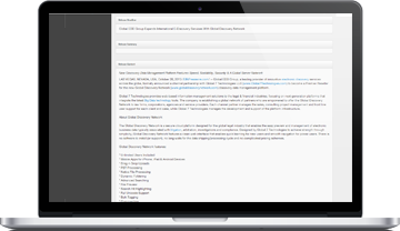 Submit News Release Screen